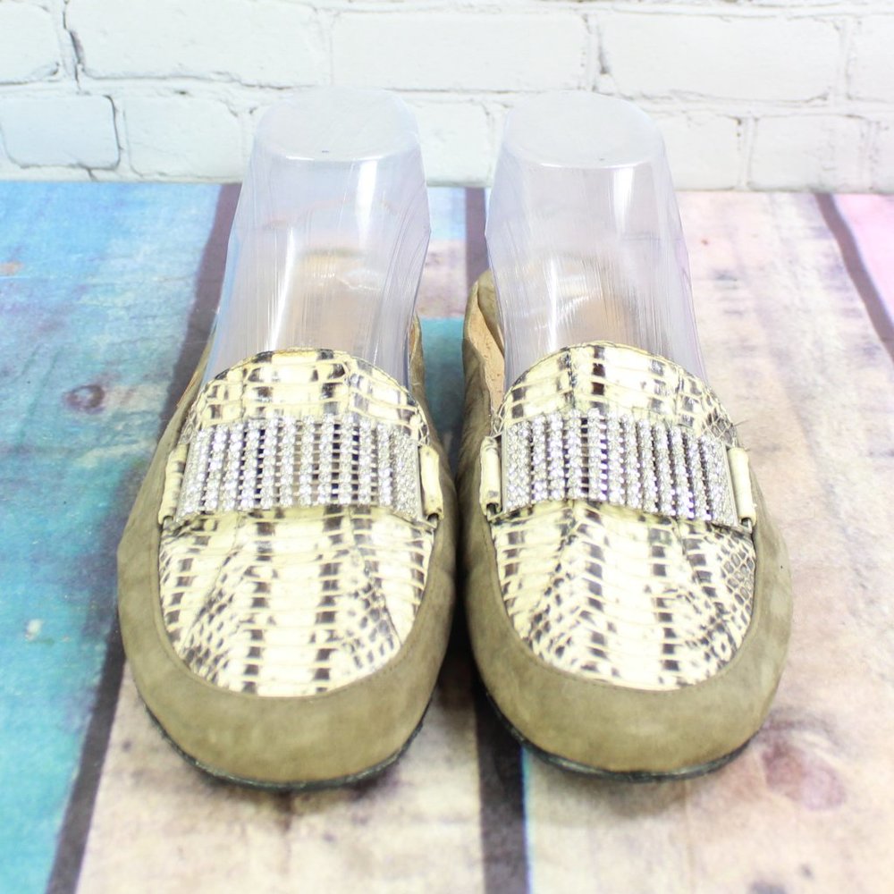 Donald J Pliner Lisa Elephant Leather Mule Slides Sandals Size 9.5 - Picture 5 of 9